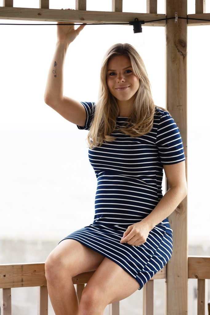 OC7107W Crew Neck Dress