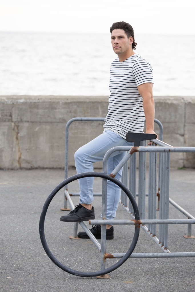 OC2108U Unisex Striped T-Shirt