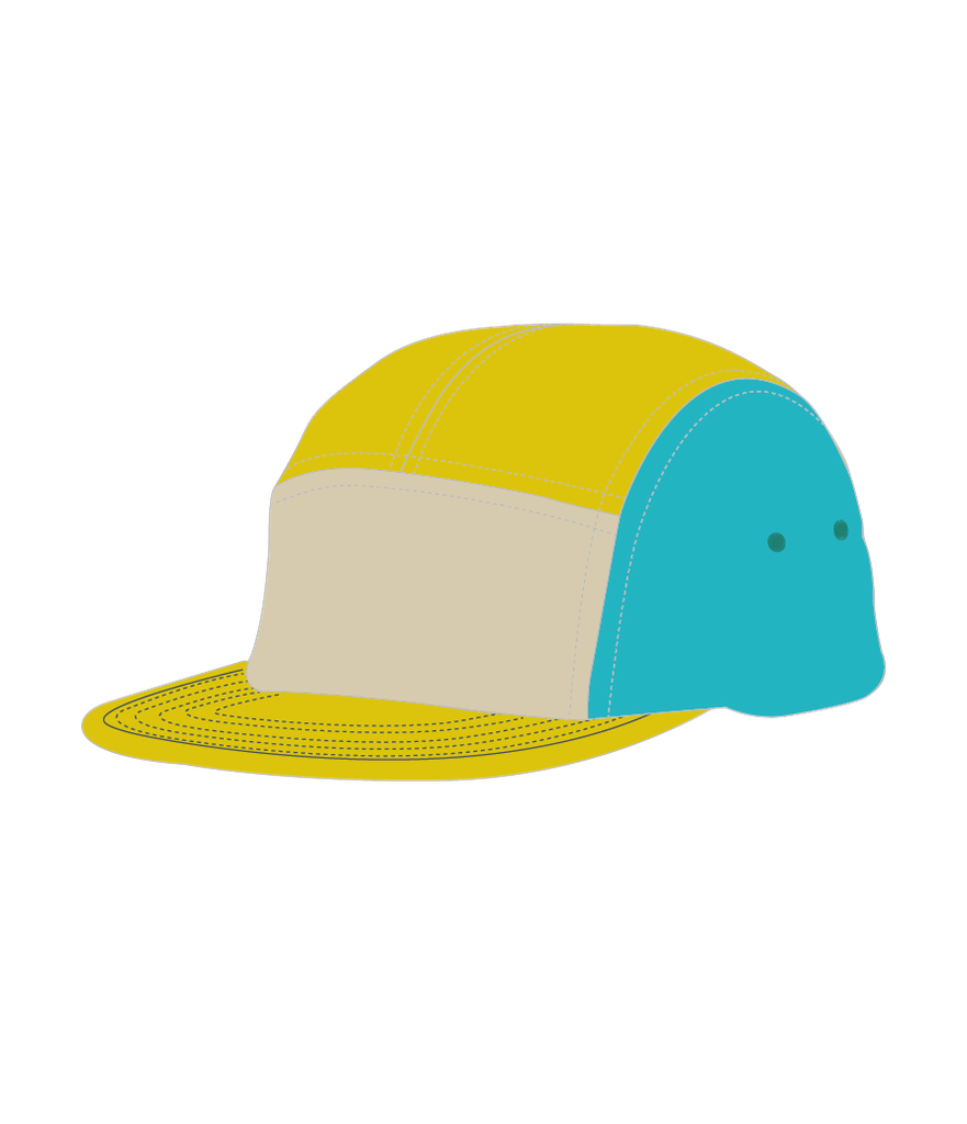 U440E Casquette 5 panneaux enfant en nylon