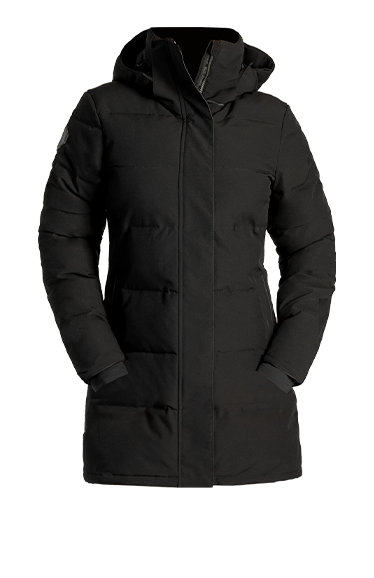 KL1004 Bently Winter Quilted Parka Women BLACK