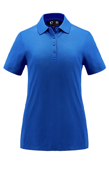 S05786 Polo piqué mélange de coton Elite femme