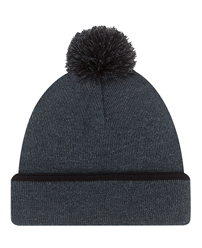 9B063M Cuff Toque with Pom Pom