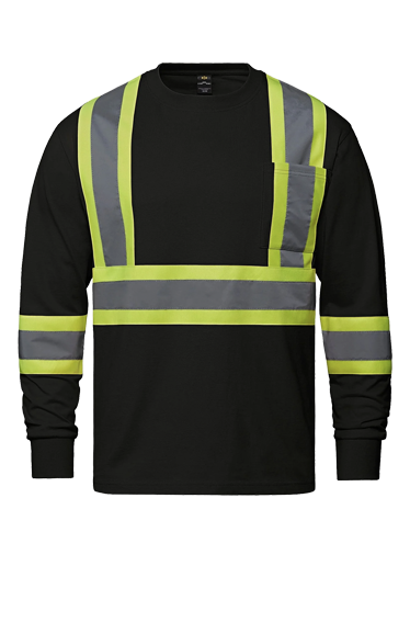 S05995 Cotton Long Sleeve Hi-Vis T-Shirt