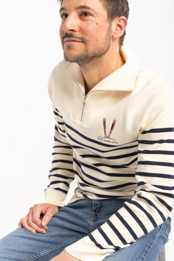 XR4608U Chandail côtelé 1/4 zip