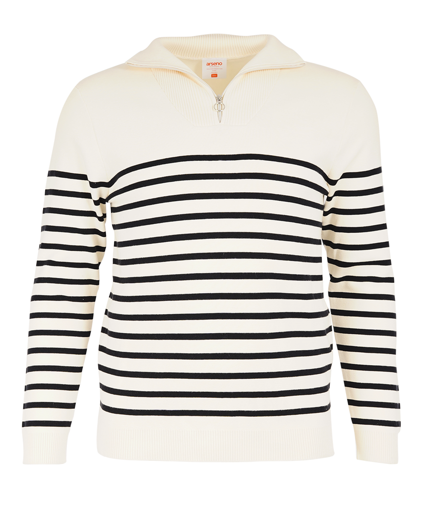 XR4608U Ribbed 1/4 Zip Sweater