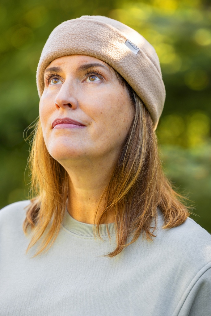 P8115  Fleece beanie with double cuff