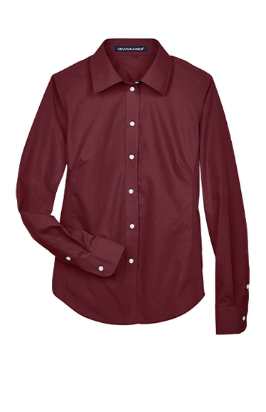 D620W Ladie's LS Poplin Shirt