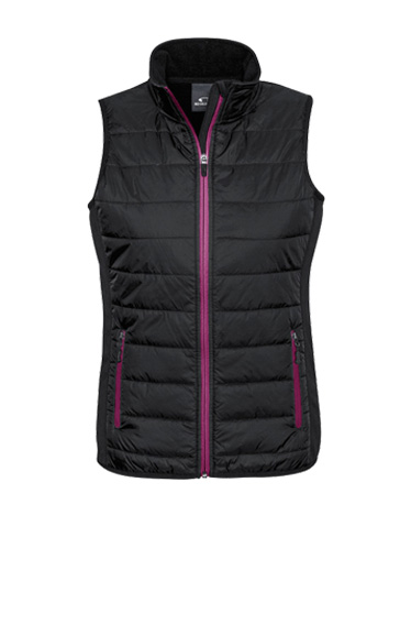 J616L Ladies' sleeveless quilted jacket