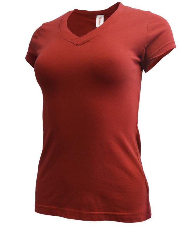 4312W T-Shirt col V femme