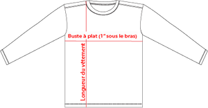 Charte de grandeur TT11WL - VIERGE