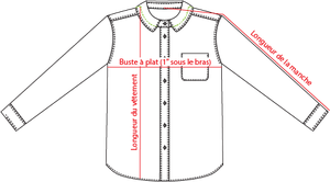 Charte de grandeur S424LL (2 à 20)