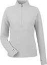 NE725W Women's Textured Quarter-Zip Sweater